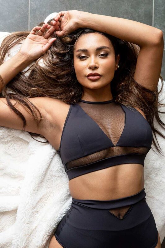 Lunalae Mesh Top Addison Black XL