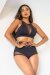 Lunalae Shorts High Waist Midnight Black M