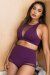 Lunalae Shorts High Waist Midnight Mulberry XL