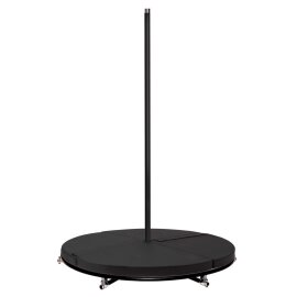 PoleSports Pole Dance Mat with Carry Handle Ø 160 cm Black