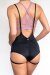 Lunalae Zena Garter Overalls Shorts Black S