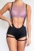 Lunalae Zena Garter Overalls Shorts Black M