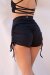 Lunalae Shorts High Waist Drawstring Black S