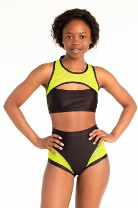 Polerina Top Black & Yellow M