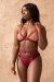 Tatiana Active Wear Top Kaizen Burgundy S