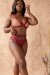 Tatiana Active Wear Top Kaizen Burgundy XL