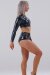 Juicee Peach Top Shilioh Vinyl Black Leopard L