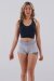 Juicee Peach Shorts Reversible Silver Grey M