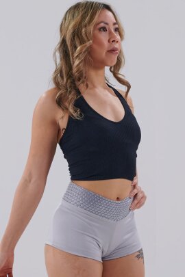 Juicee Peach Shorts Reversible Silver Grey XL