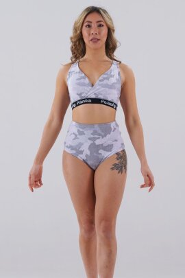Juicee Peach Shorts High Waist Brazils Grey Camo S