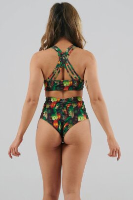 Juicee Peach Shorts High Waist Brazils Boho Feathers