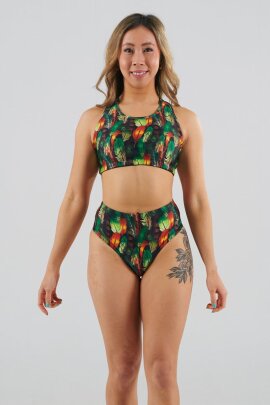 Juicee Peach Shorts Brazils Boho Feathers S