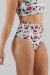 Juicee Peach Shorts High Waist Brazils Lipstick & Heels S