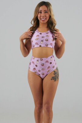 Juicee Peach Shorts High Waist Brazils Just Desserts L