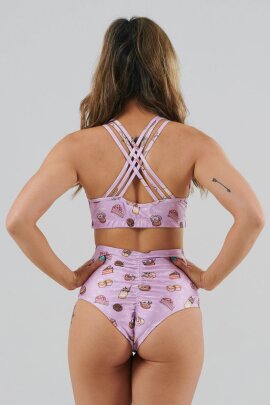 Juicee Peach Shorts High Waist Brazils Just Desserts L