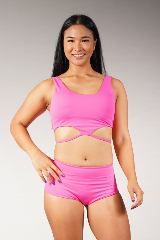 Off the Pole Top Halo Hot Pink