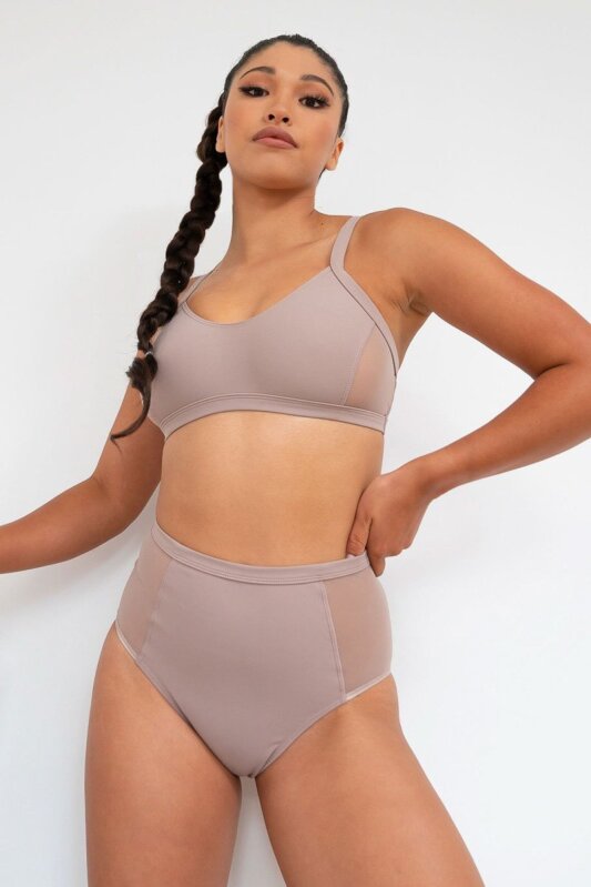 Lunalae Shorts High Waist Bellani Mocha S