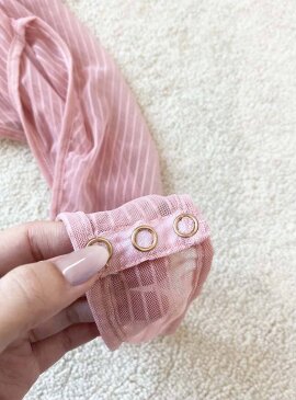 Naughty Thoughts See Through Bodysuit Pink S