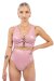 Naughty Thoughts Shorts Sinner Vinyl High Waist Shorts Pink S