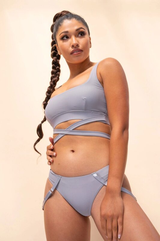 Lunalae Shorts Low Waist Kehlani Grey S