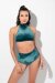 RAD Top Eve Velvet Forrest Green L
