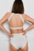 Pole Addict Top White Snake Print