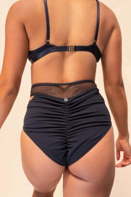 Lunalae Shorts High Waist Daisy Black M