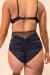 Lunalae Shorts High Waist Daisy Black M