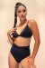 Lunalae Shorts High Waist Daisy Black L