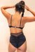 Lunalae Shorts High Waist Daisy Black L