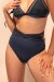 Lunalae Shorts High Waist Daisy Black L