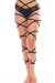Bandurska Garter Straps für Beine Black L