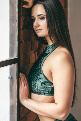 Dragonfly Top Lisette Velvet Emerald XL