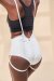 Lunalae Shorts Zena Garter White S