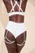 Lunalae Shorts High Waist Olivia White S