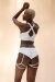 Lunalae Shorts Low Waist Olivia White