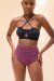 Lunalae Shorts High Waist Jasmine Mulberry