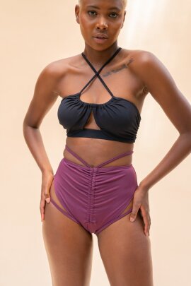 Lunalae Shorts High Waist Jasmine Mulberry S