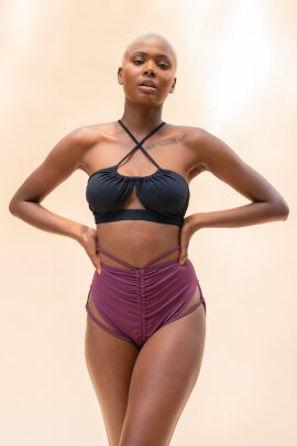 Lunalae Shorts High Waist Jasmine Mulberry M