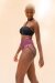 Lunalae Shorts High Waist Jasmine Mulberry XL