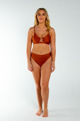 AMBR Designs Hook Crop Top Bronze S