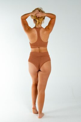 AMBR Designs Minx Highs Shorts Waffle Nude L