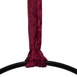 Bundle PoleSports Round Sling for hanging Aerial Hoops Red Velvet