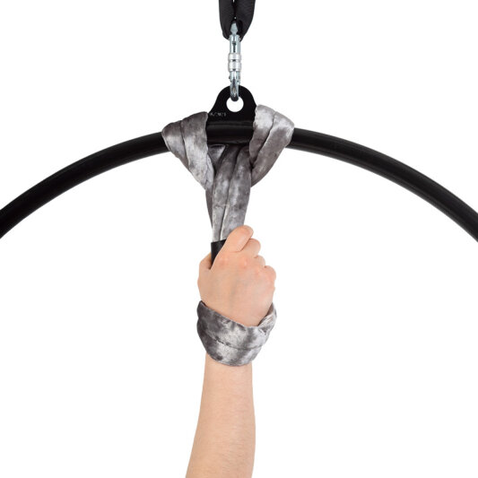 Bundle PoleSports Round Sling for hanging Aerial Hoops Silver velvet