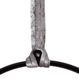 Bundle PoleSports Round Sling for hanging Aerial Hoops Silver velvet