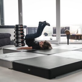 Pole Dance Matte Lupit Pole PREMIUM Multi Use Square 150 cm Black
