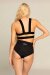 Paradise Chick Top Cross Band Black L