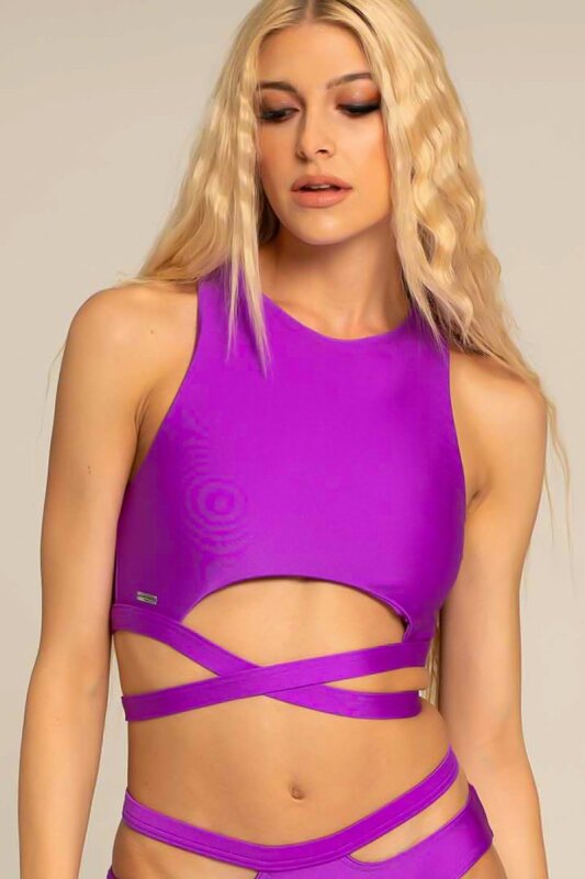 Paradise Chick Top Miami Wrap Grape XL
