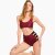 Paradise Chick Shorts High Waist Cherry Stripes L
