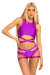 Paradise Chick Shorts Miami Garter Grape
